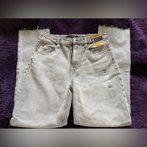 Women’s Aeropostale Gray Ankle Mom Jeans Size 8